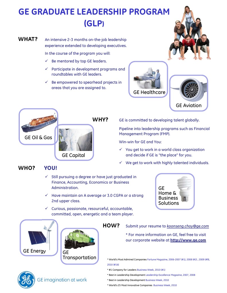GE Graduate Leadership Program Overview | PDF