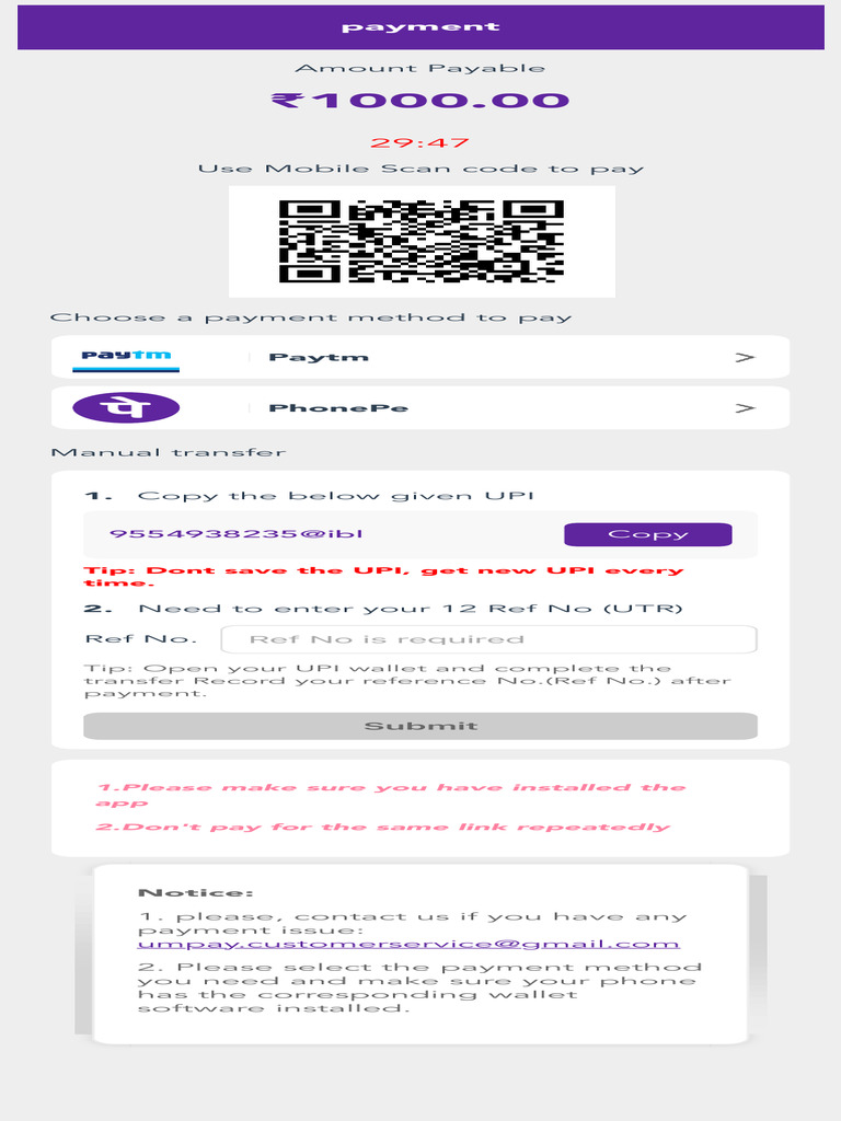 Payment Instructions and Methods | PDF