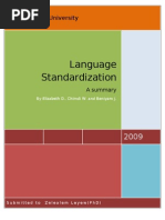 Download Language Standardization by Beniyam Befiker Benedict SN94693468 doc pdf