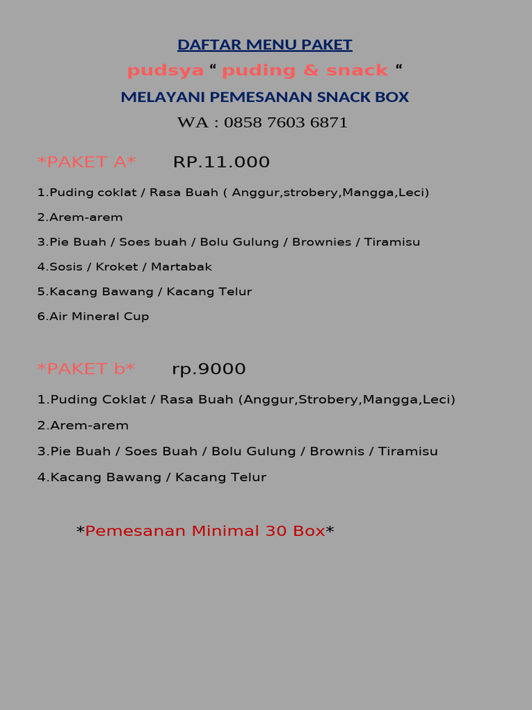 Puding | PDF