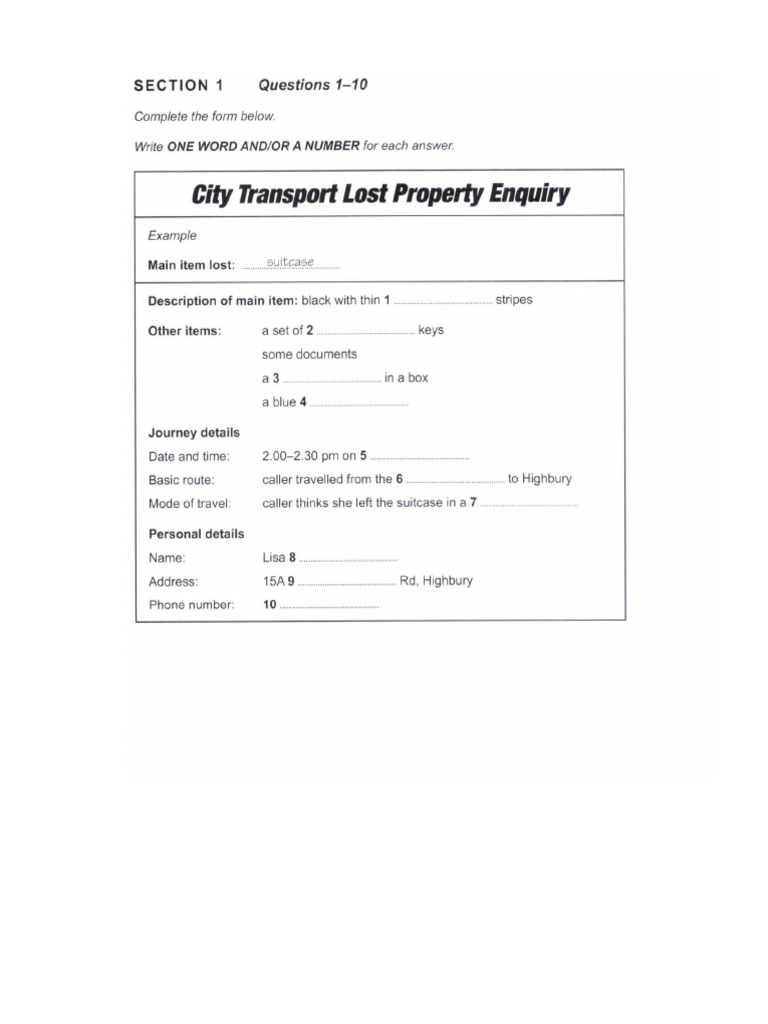 Listening Practice 1 | PDF
