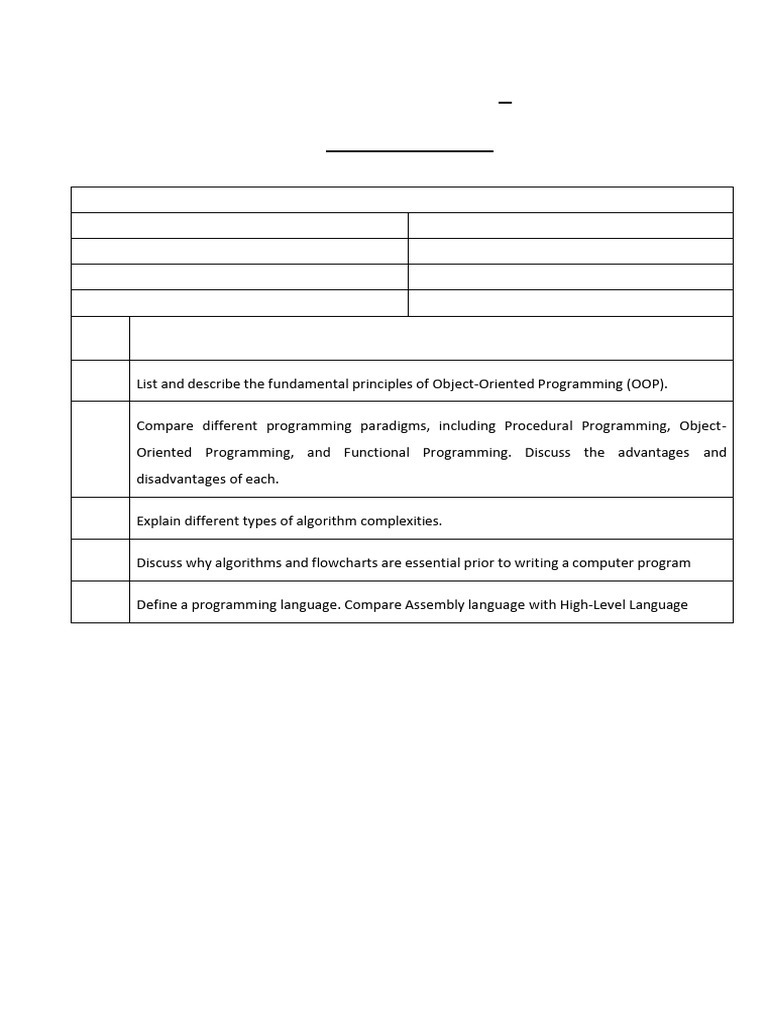 OOP Principles and Programming Paradigms | PDF