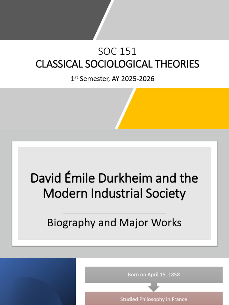 Durkheim's Theories on Social Solidarity | PDF | Émile Durkheim | Sociology