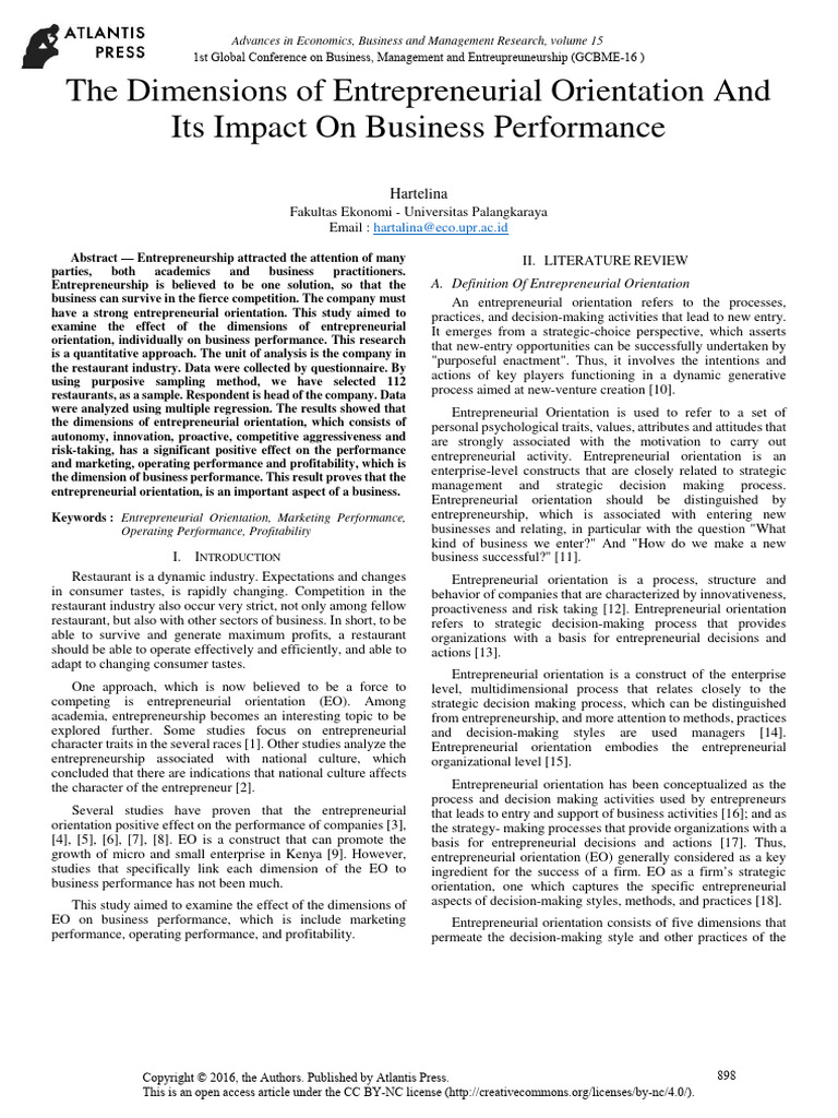 The Dimensions of Entrepreneurial Orientation and Its Impact 6nedffrbi4 ...