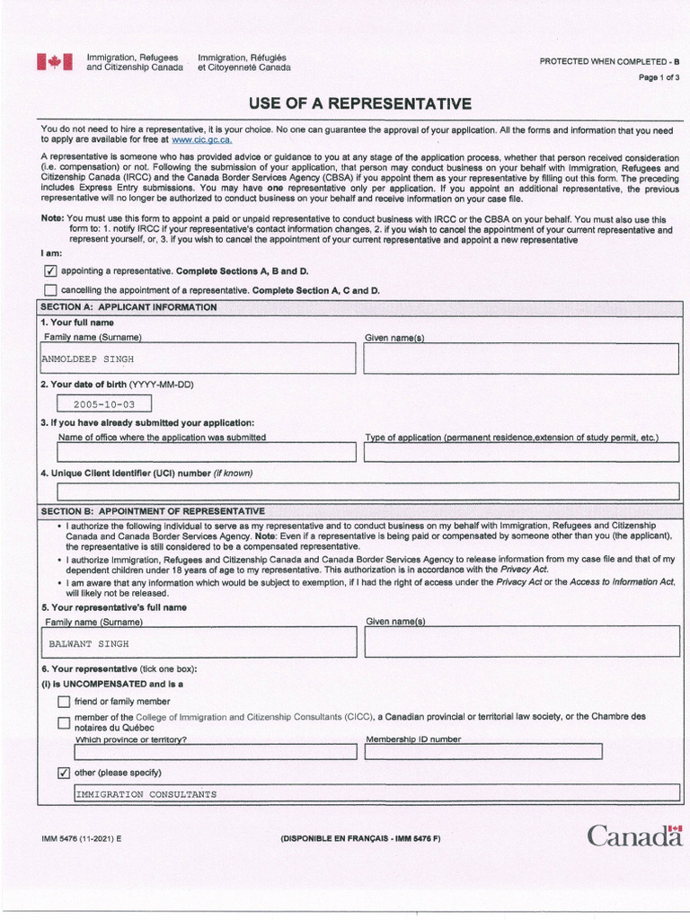 Representative | PDF