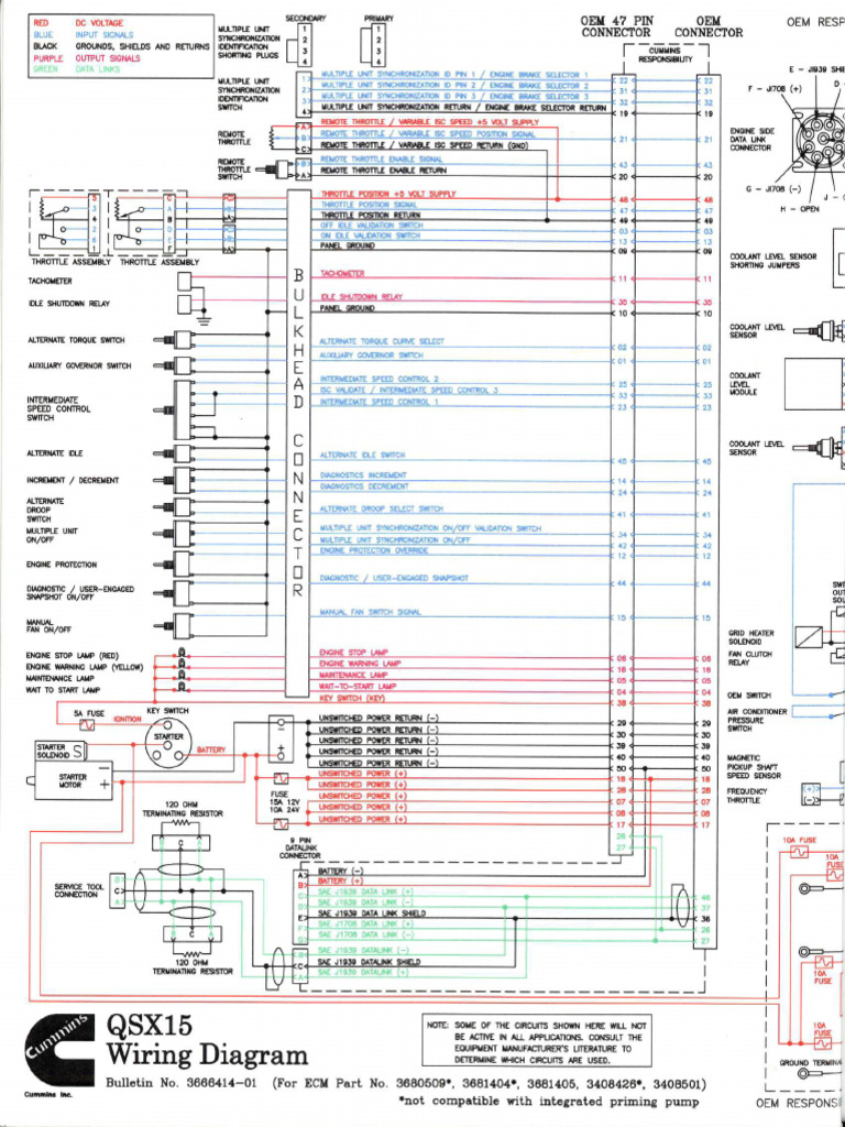 Wiring Diagram QSX15 | PDF