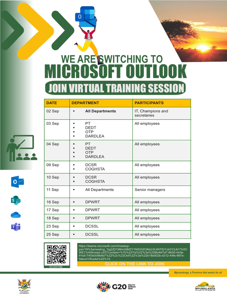 Mpumalanga Virtual Training Schedule | PDF