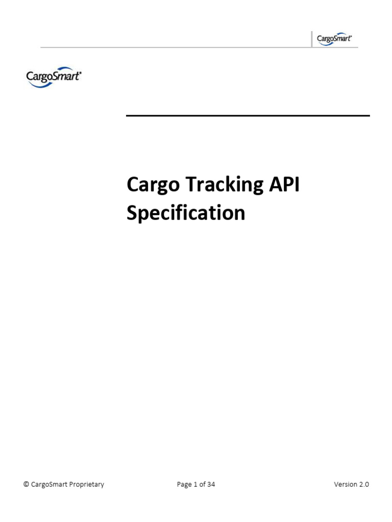 Cargo Tracking API Specification Guide | PDF | Greenwich Mean Time ...