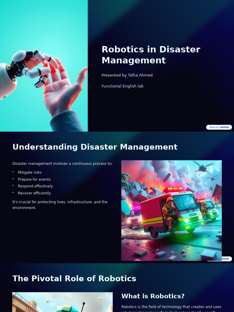 Robotics Enhancing Disaster Management | PDF | Robotics | Robot