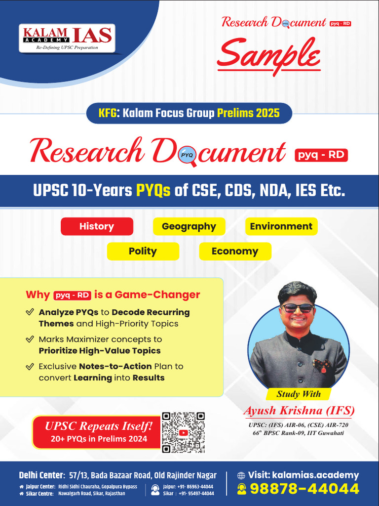 Sample RD of Modern History (PYQs Research Document) | PDF | British India