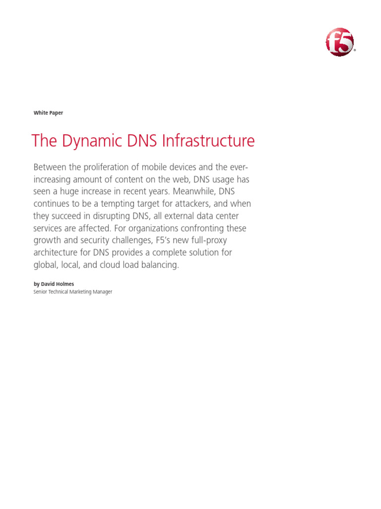Dynamic DNS Solutions for Growth & Security | PDF | Domain Name System ...