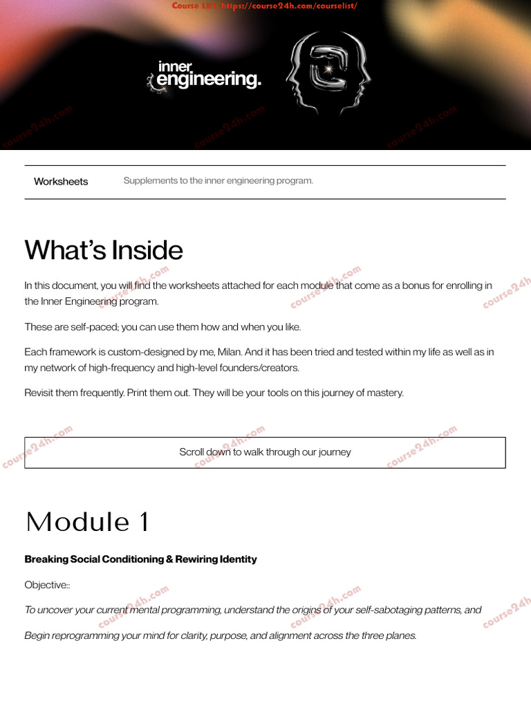 02-Inner Engineering Supplement | PDF | Procrastination | Professional ...