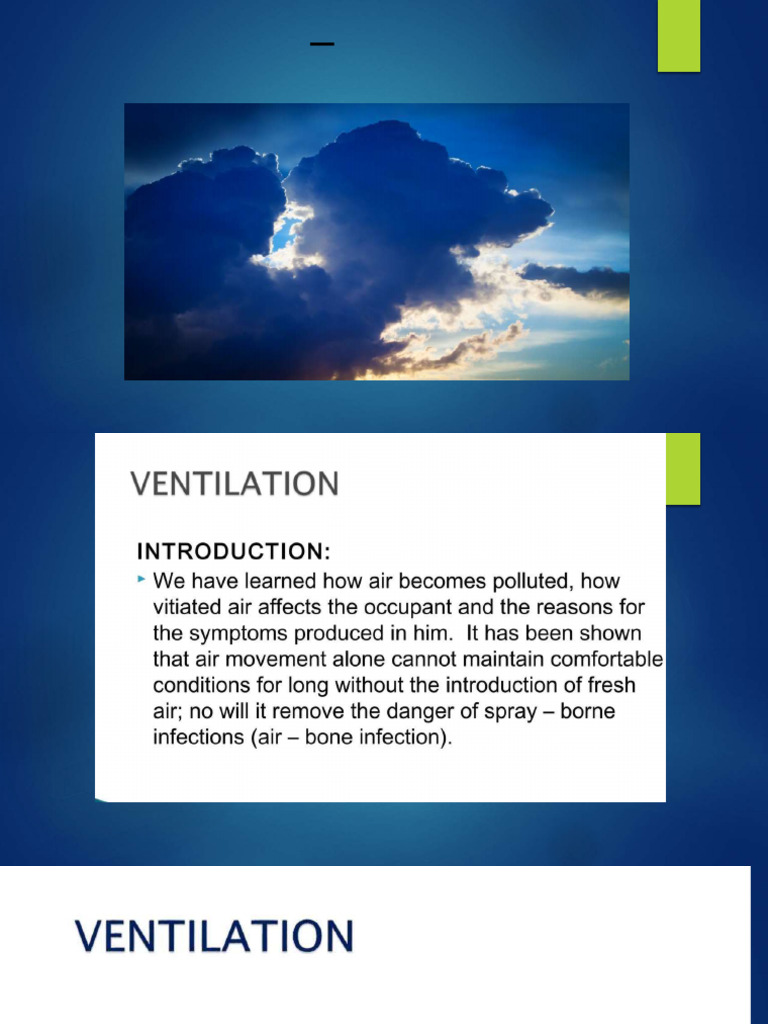 2 - Ventilation, Light and Noise | PDF