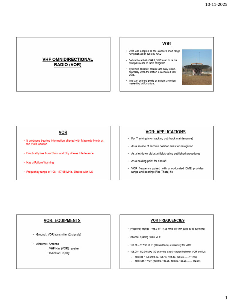 Vor Handout | PDF | Transmitter | Electrical Engineering