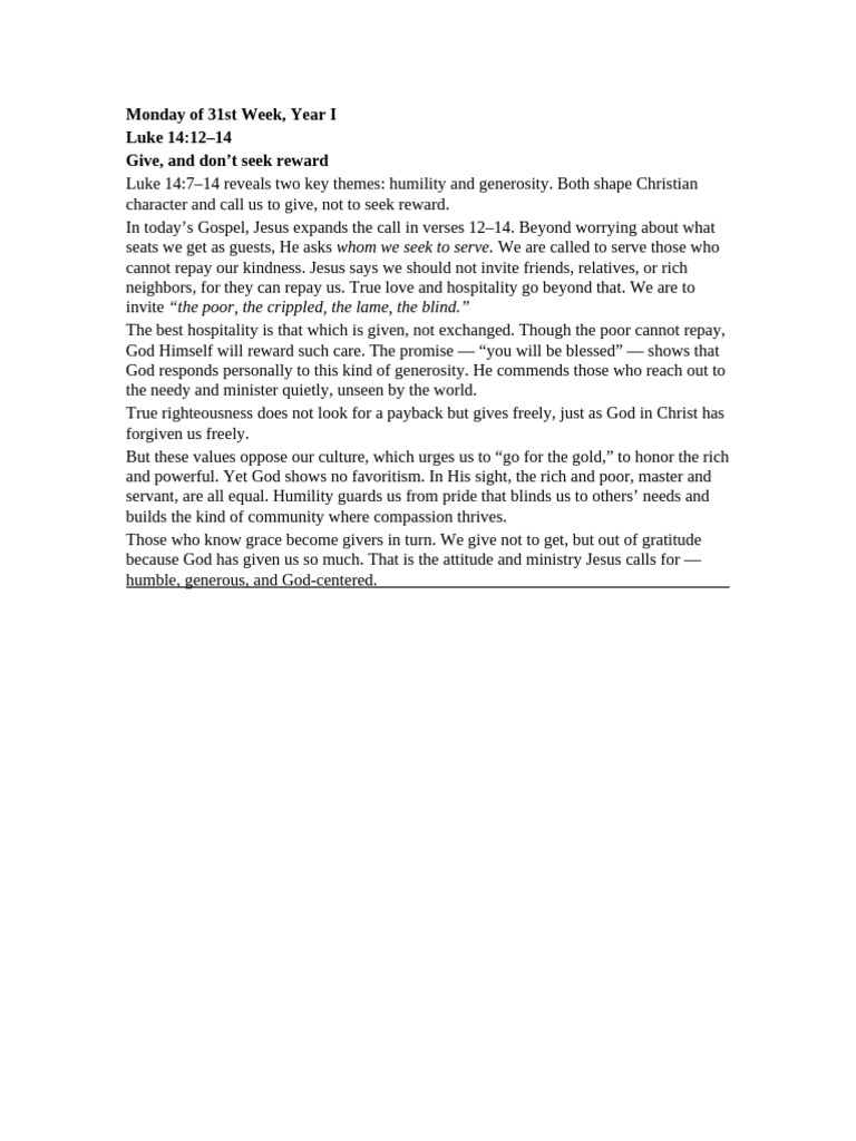 Monday of 31st Week, Yr I | PDF
