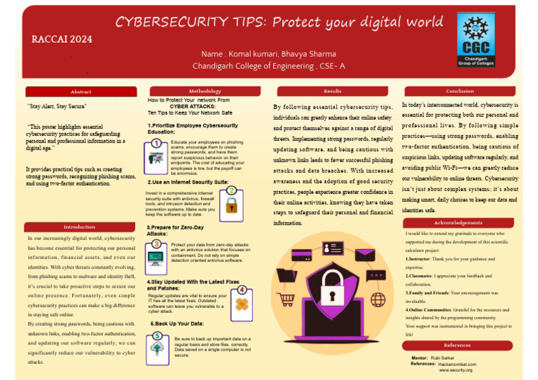 cyber security tips | PDF | Computer Security | Security