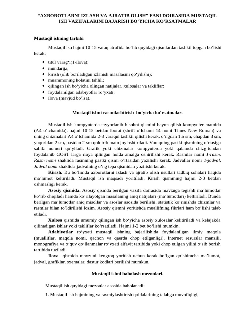 1-Rasm. Rasm Nomi 1-Jadval. Jadval Nomi | PDF