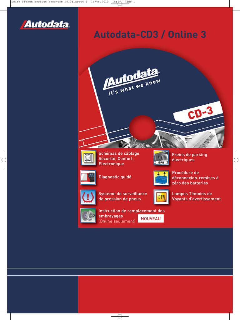 Manuel D - Utilisation en Français Autodata | PDF | Frein | Pneumatique ...