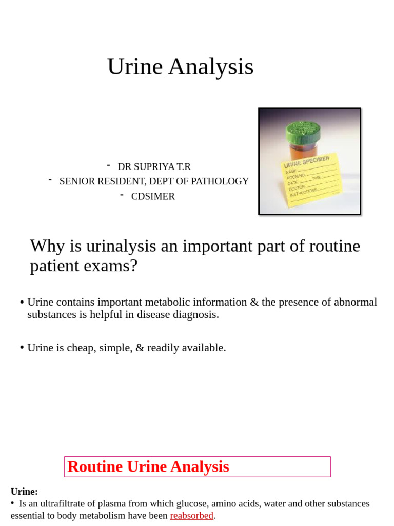 Comprehensive Urinalysis Guide | PDF | Urine | Kidney
