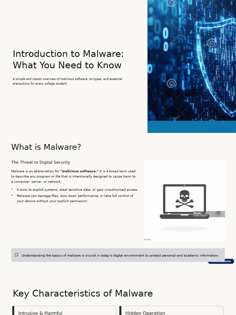 Essential Malware Guide for Students | PDF | Malware | Denial Of ...