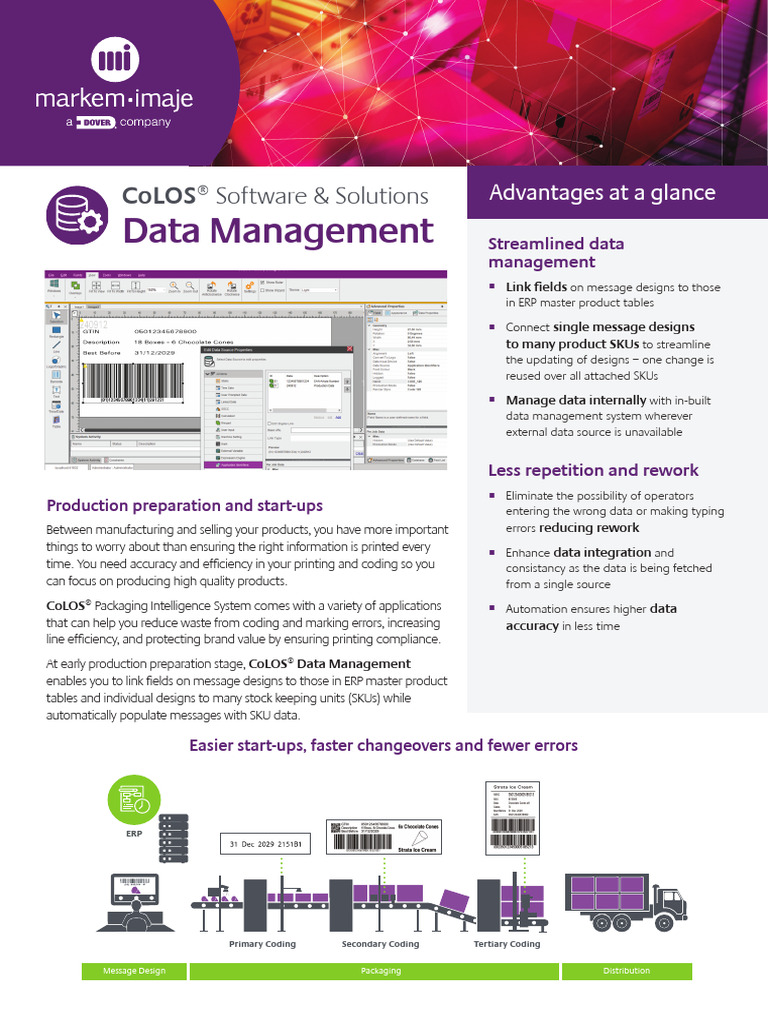 Data Management Ds HQ A1 Markem Imaje | PDF | Databases | Enterprise ...