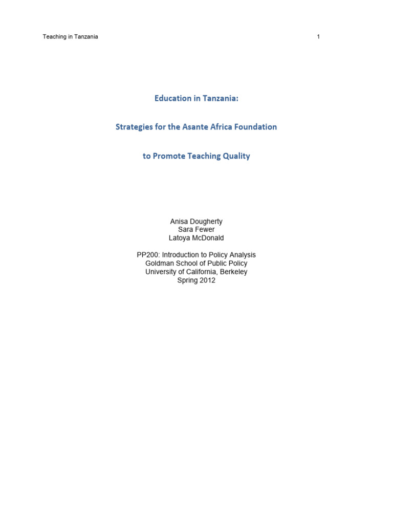 Strategies For Teaching Quality GSPP Research. 2012 | PDF | Teachers ...
