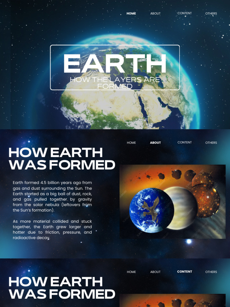 Blue and White Modern Earth Presentation | PDF