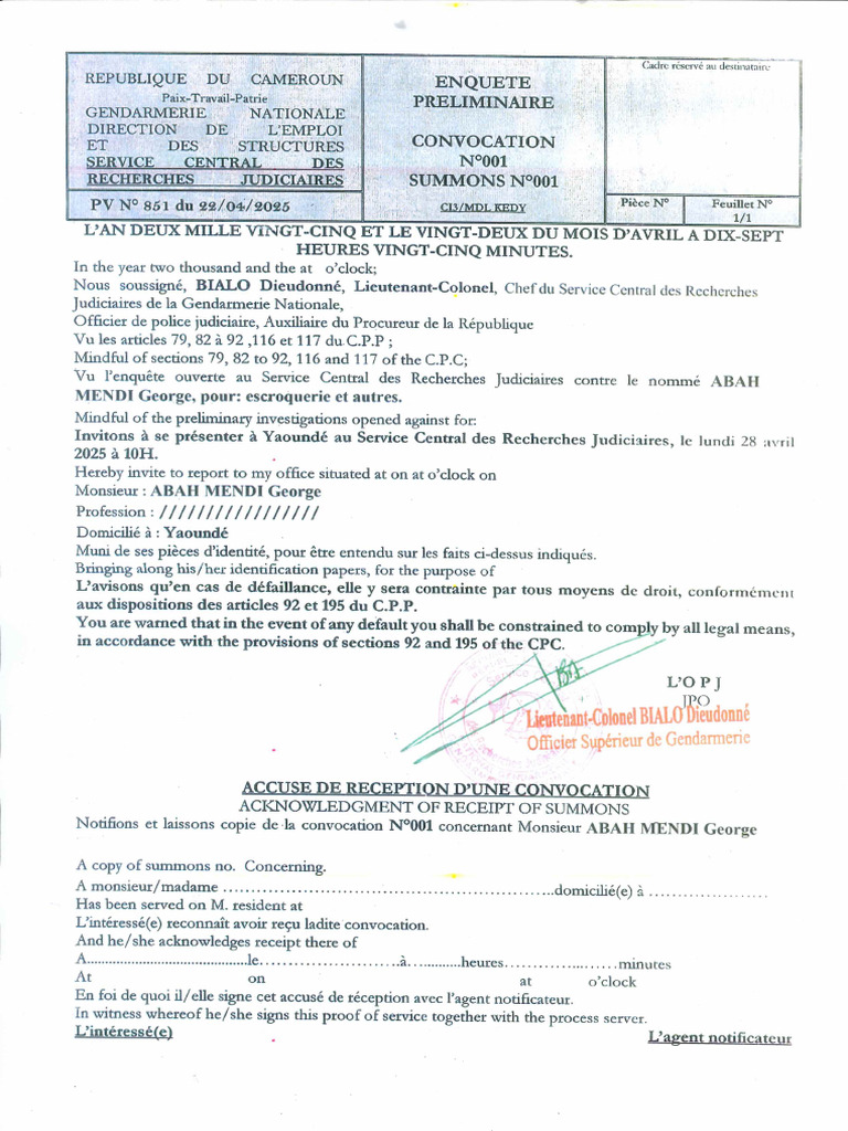 Convocation SED | PDF