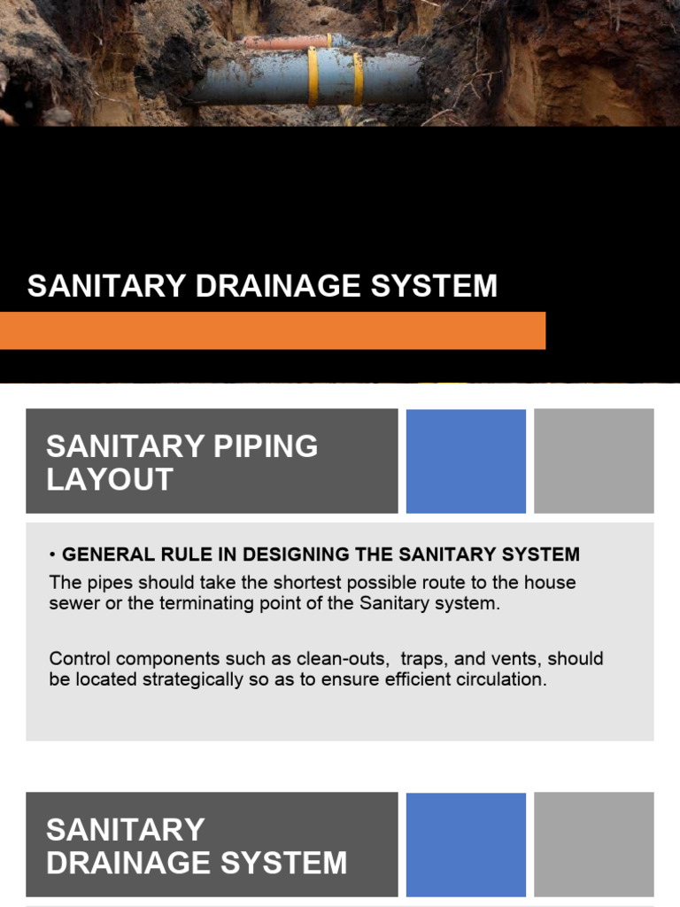 Sanitary Drainage System Design Guide | PDF | Sanitary Sewer | Sanitation