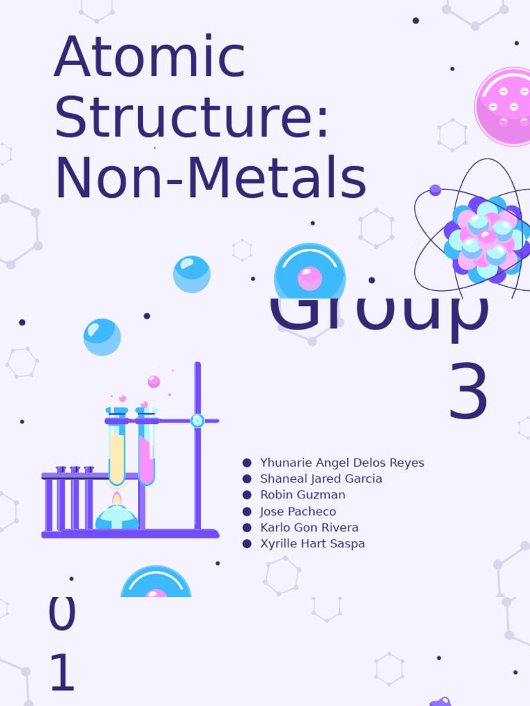 Atomic Structure - Non-Metals | PDF | Carbon | Chemical Elements