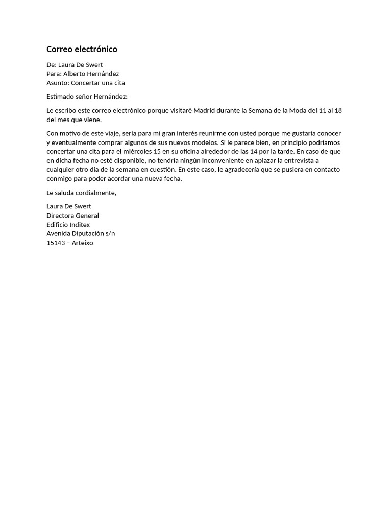 Solicitud de cita en Madrid durante la moda | PDF