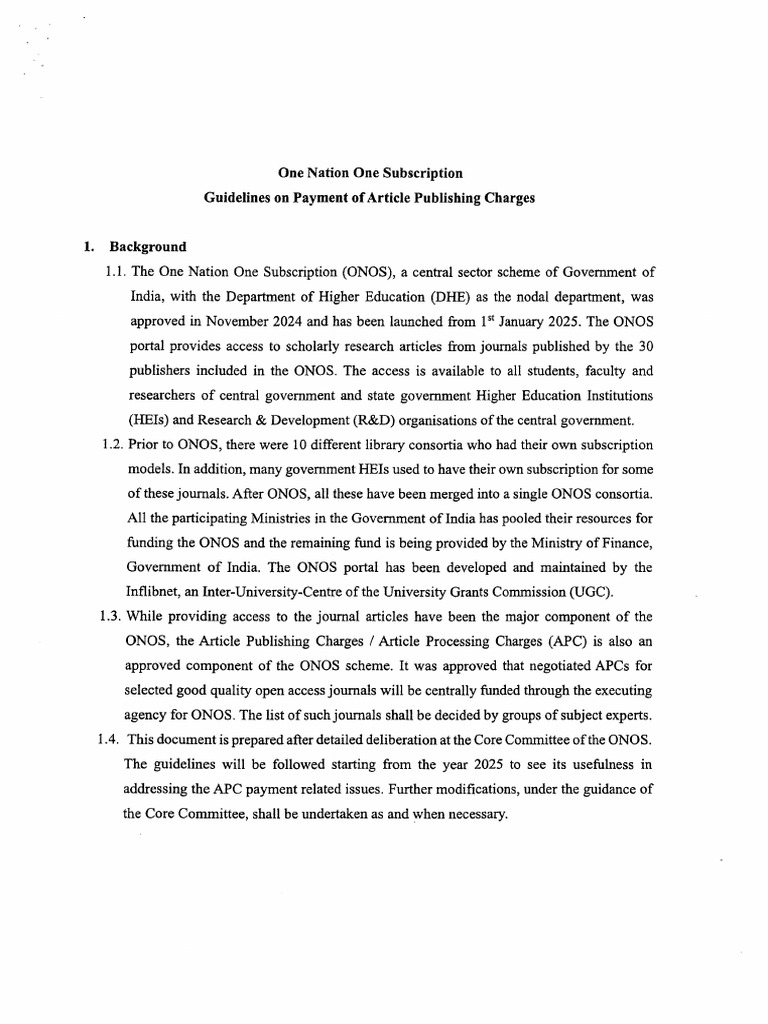 Guidelines On Article Publishing Charges For Centres-1 | PDF | Open Access