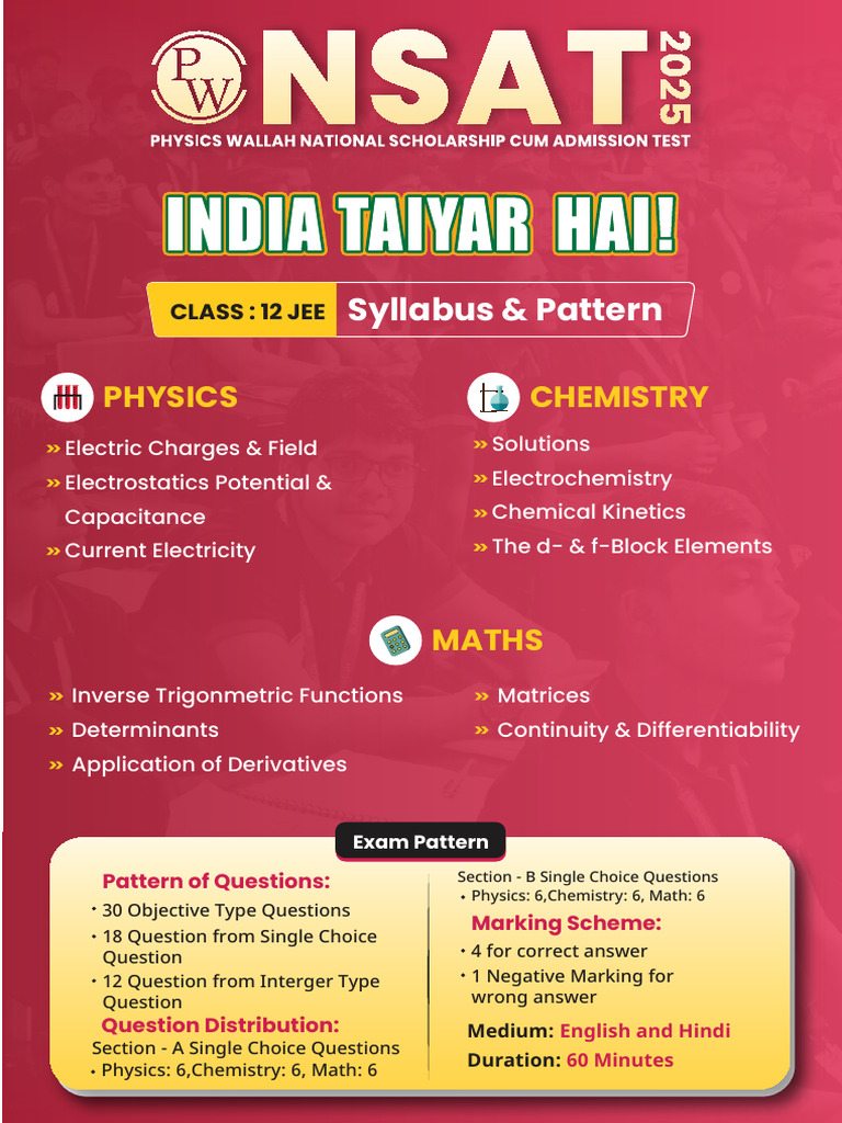 Syllabus & Pattern: Chemistry Physics | PDF