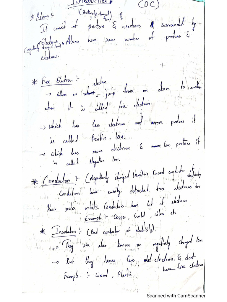 Electrics Notes | PDF
