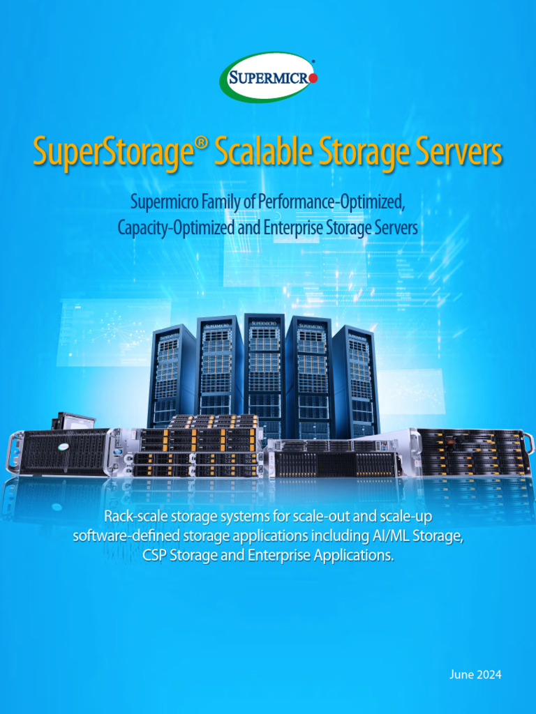 Supermicro Scalable Storage Servers 2024 | PDF | Solid State Drive ...