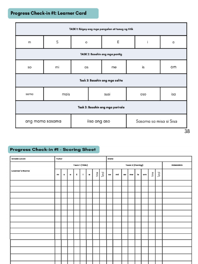 Check-In Aral Ks1 Filipino | PDF