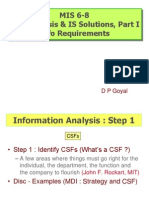 MIS 6-8 Info Analysis & IS Solutions, Part I Info Requirements