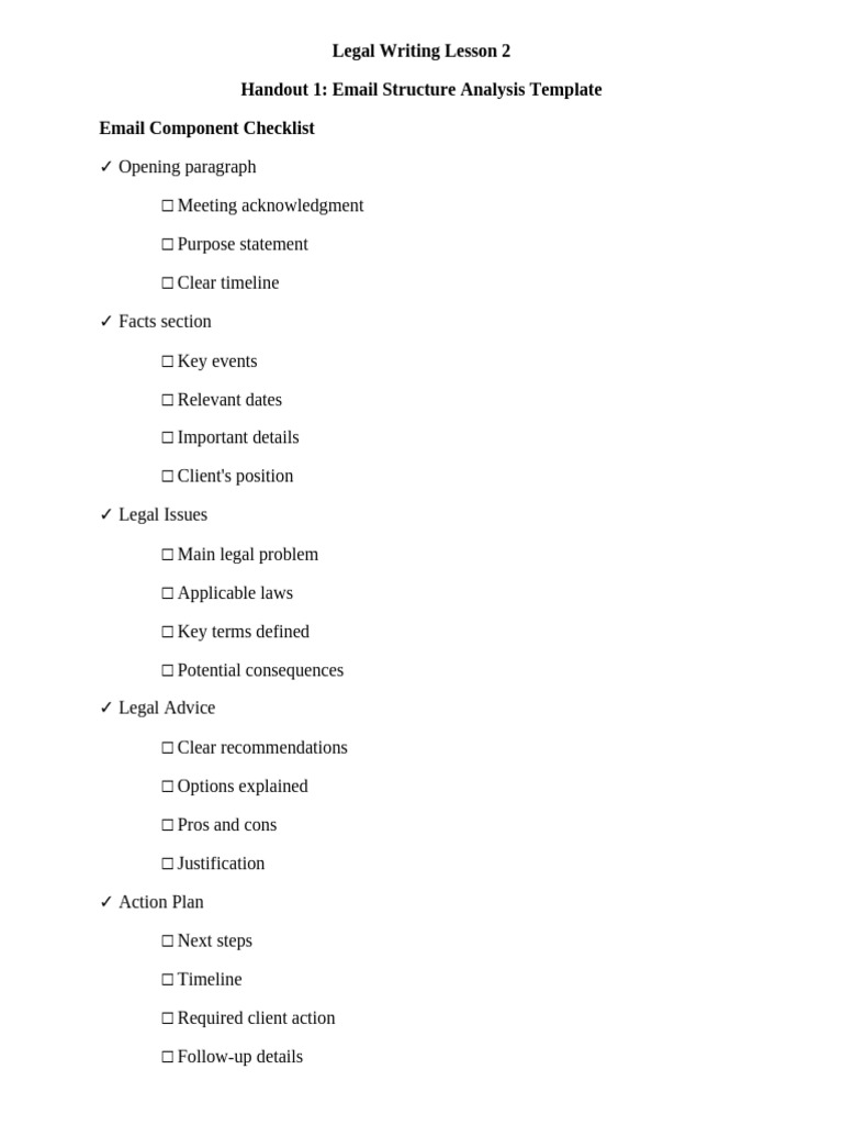 Legal Advise Structure | PDF