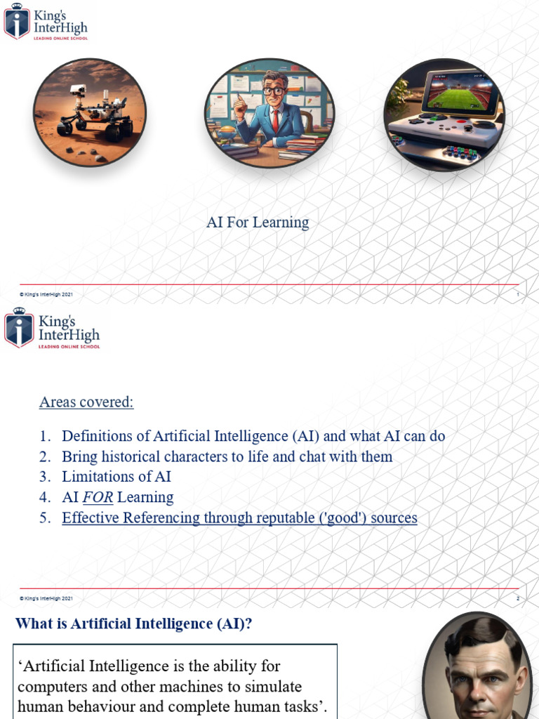 AI For Learning - Student Presentation 2025 | PDF | Artificial ...
