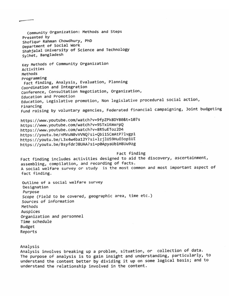Community Organization Pdf