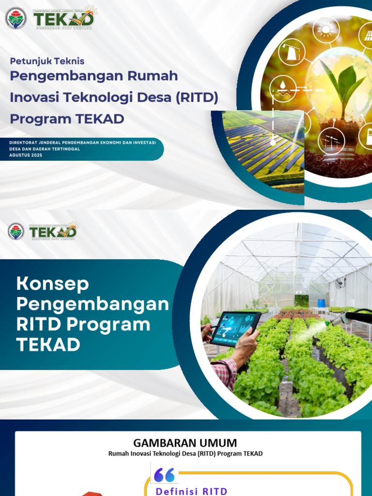 Panduan RITD Program TEKAD Desa | PDF