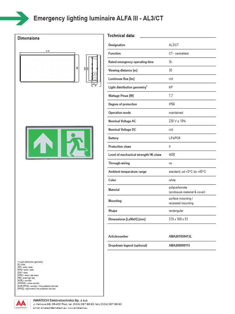 Alfa III Ip66 Wall | PDF | Electricity | Electrical Engineering