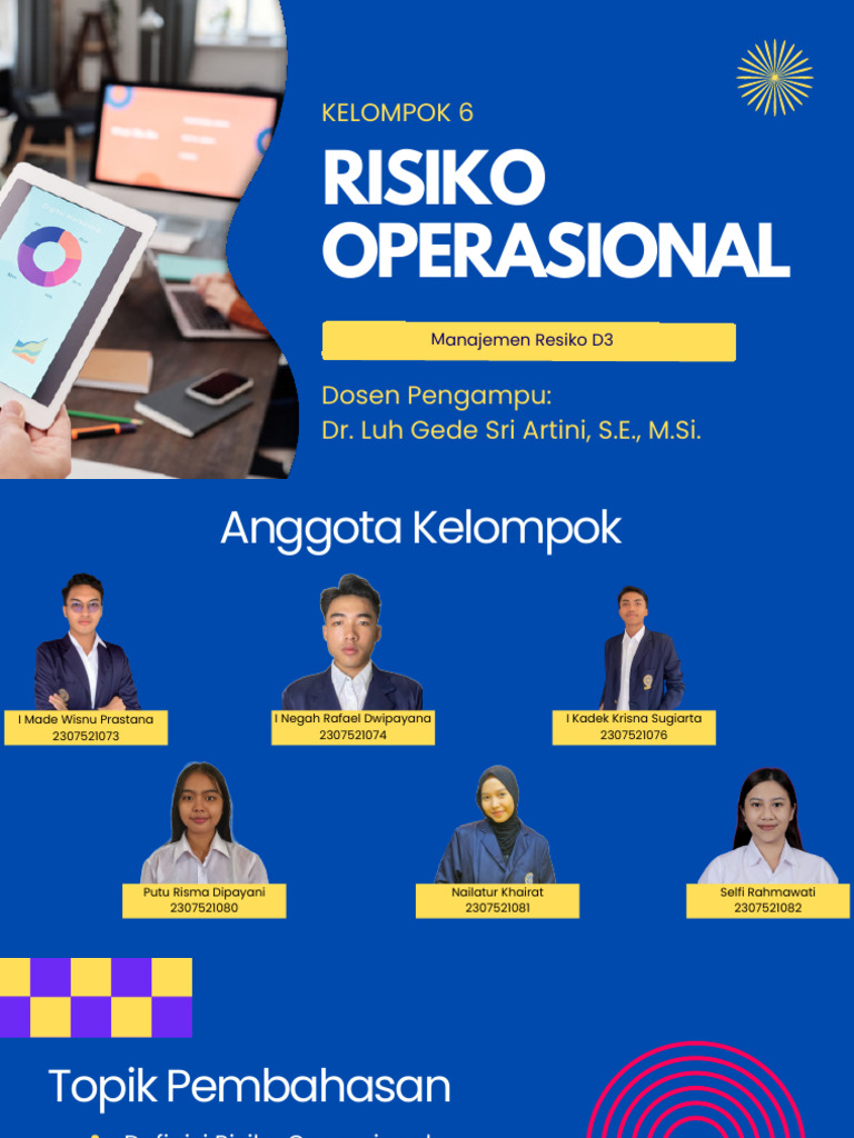 Manajemen Risiko Operasional di Bisnis | PDF