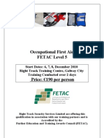 Occupational First Aid - FETAC 5