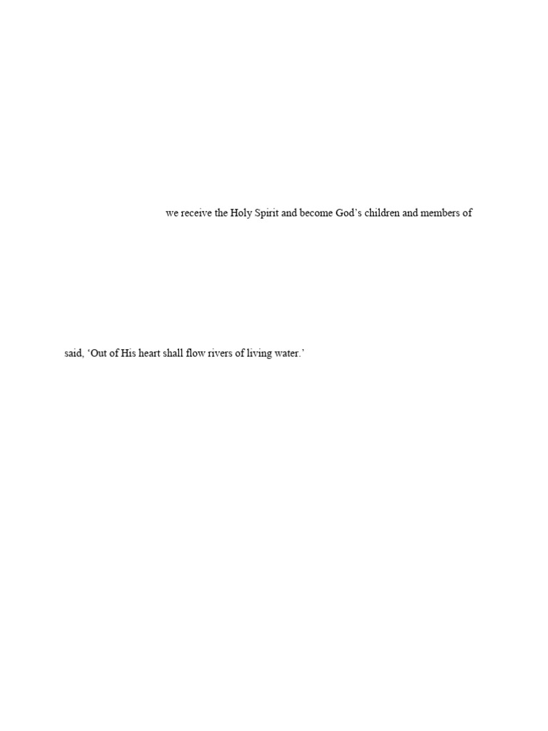 Baptized in The Holy Spirit by Harold Cohen, SJ | PDF | Baptism With ...