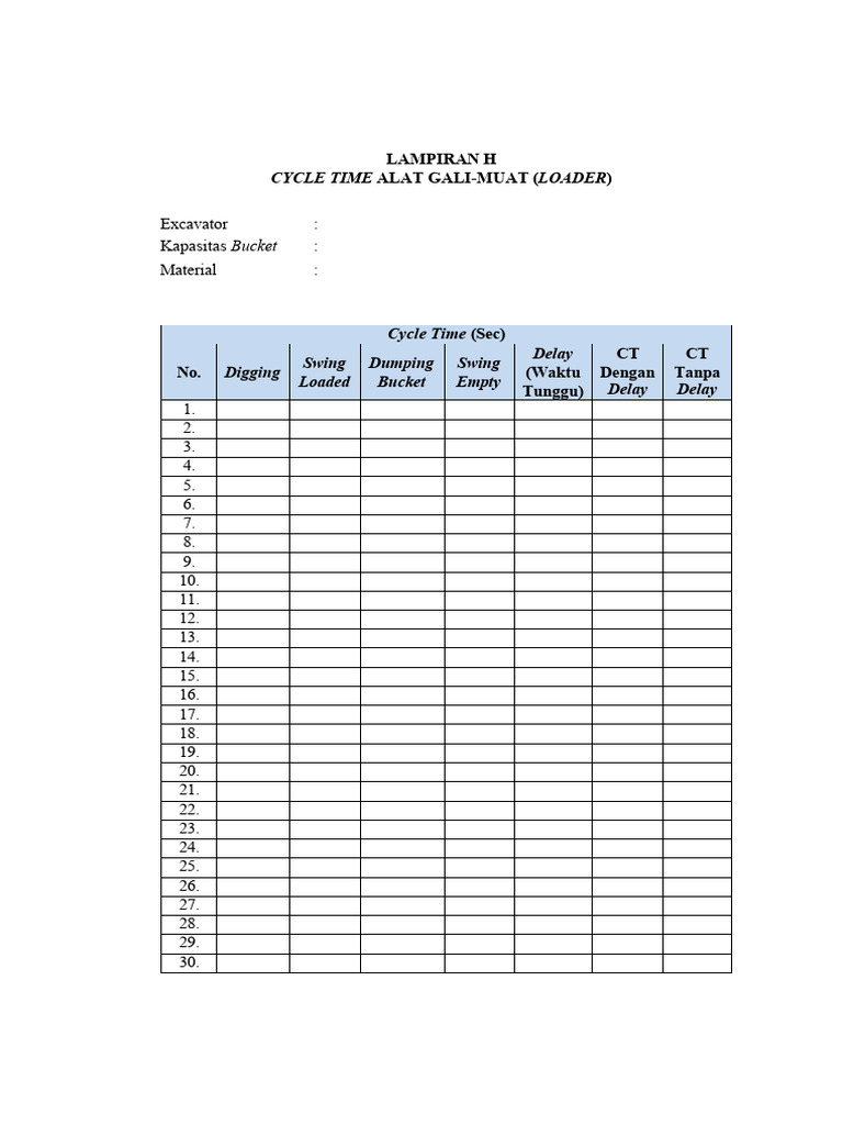 Cycle Time Analysis for Excavators and Haulers | PDF | Chess Theory | Chess