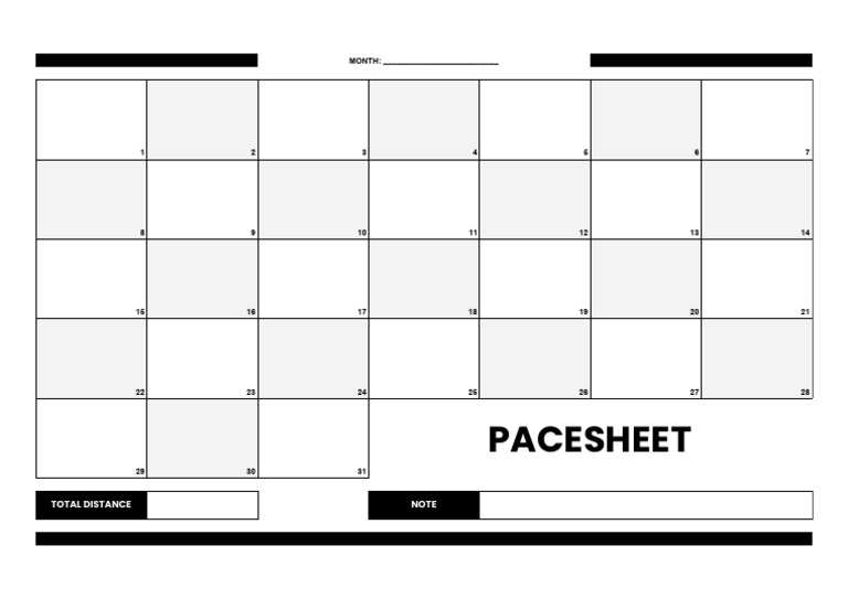 PACESHEET - Sheet1 | PDF