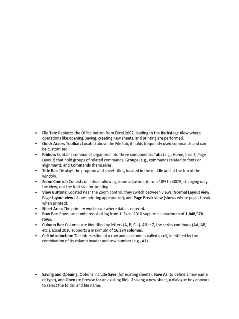 Excel Powerpoint Notes | PDF | Microsoft Excel | Computing