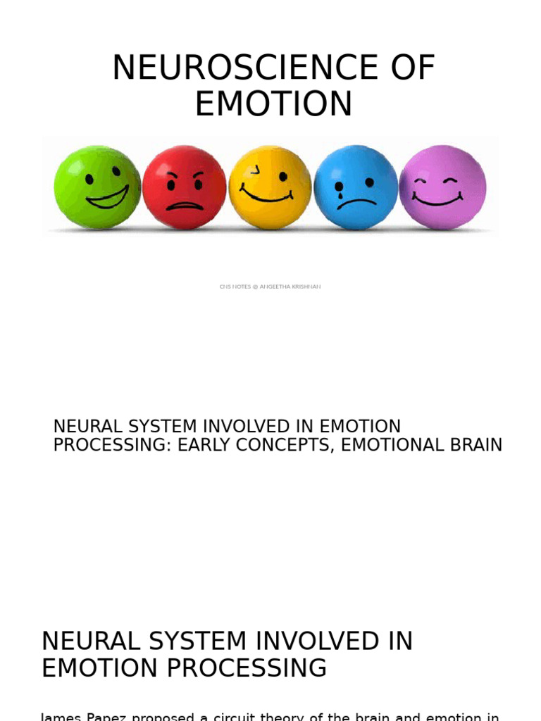 Neuroscience of Emotion Explained | PDF | Limbic System | Insular Cortex