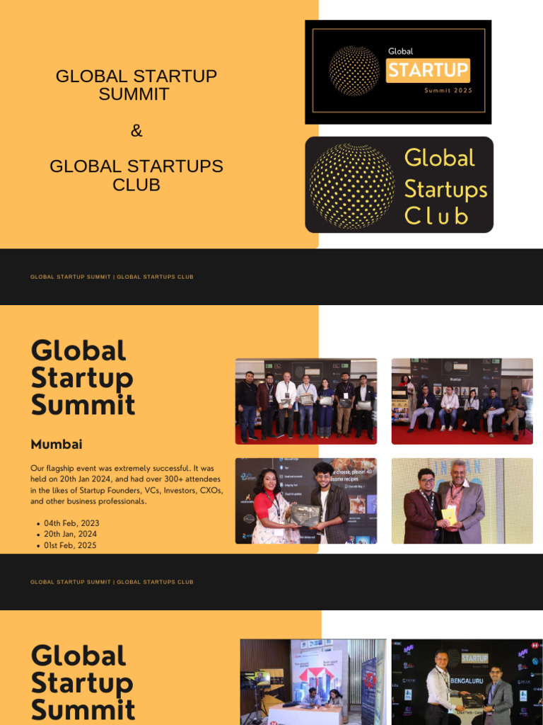 Global Startup Summit Overview 2024 | PDF | Startup Company | Small ...